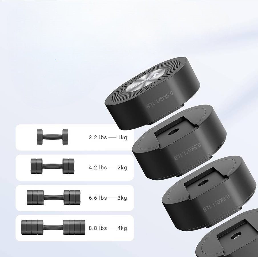 Haltères - AdjustTechDumbbells™ - Noir - Forme Zen